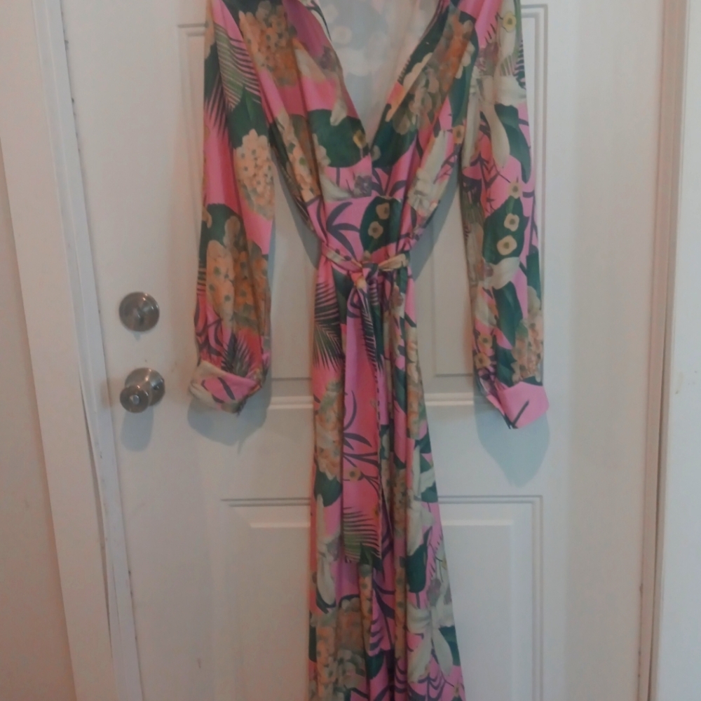 Floral Long Sleeve Maxi Dress